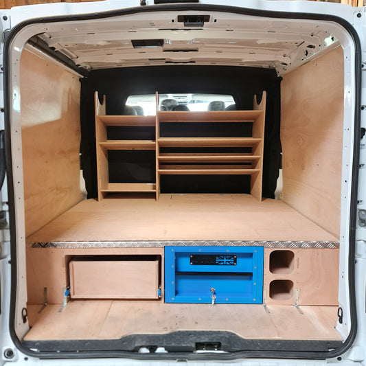 Renault Trafic Extra LWB Crew Cab False Floor with Heavy-Duty Drawer – Custom Fit Storage System