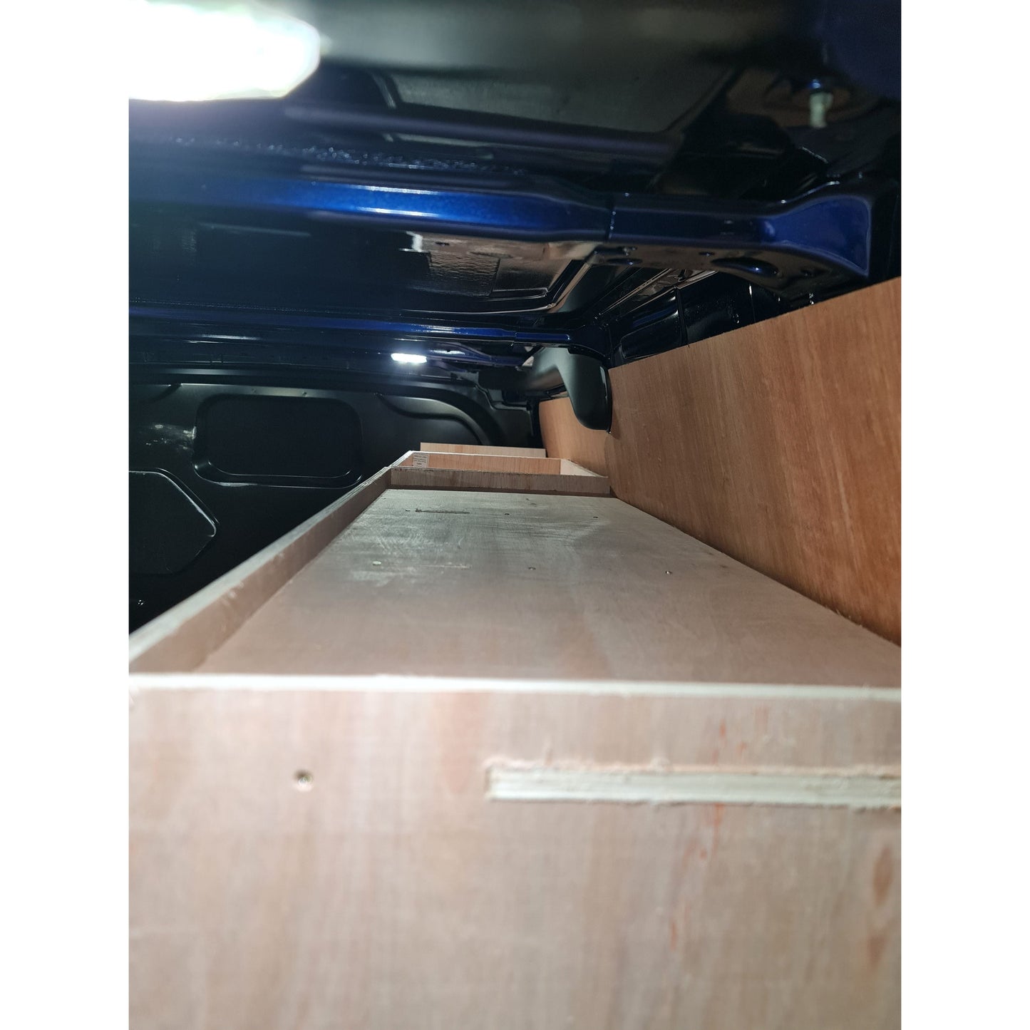 Ford Custom 2012+ SWB Racking Made For Euro Stacking Container Super Wide