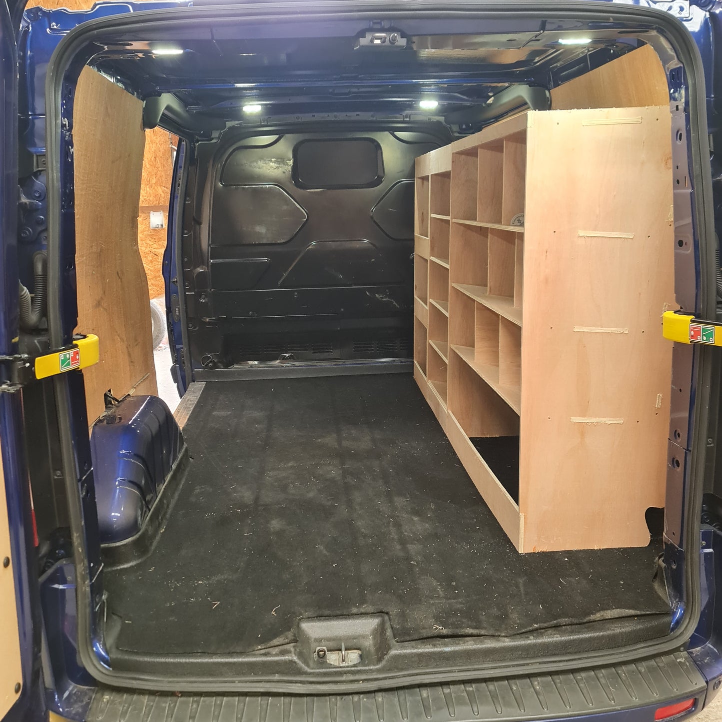 Ford Custom 2012+ SWB Racking Made For Euro Stacking Container Super Wide
