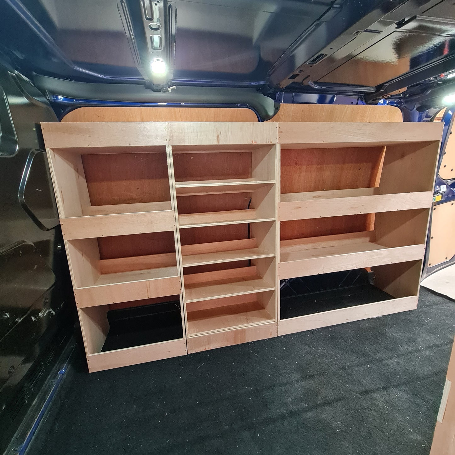 Ford Custom 2012+ SWB Racking Full driver Side Storage Super Wide