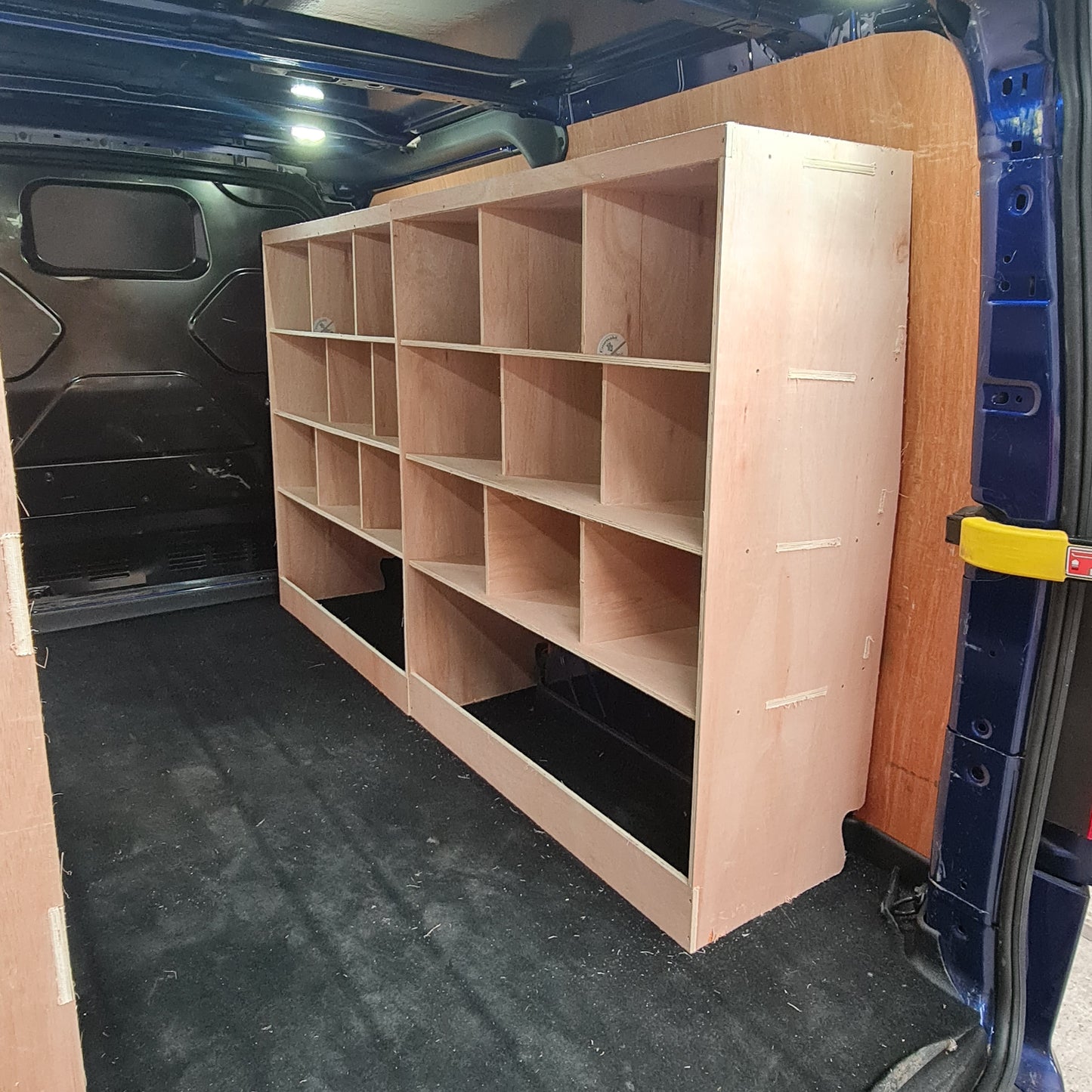 Ford Custom 2012+ SWB Racking Made For Euro Stacking Container Super Wide