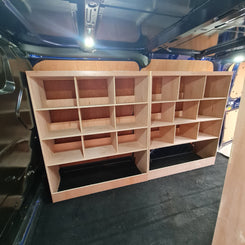 Ford Custom 2012+ SWB Racking Made For Euro Stacking Container Super Wide