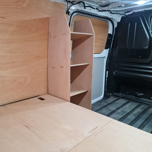 Ford Transit Custom LWB – Extra Small Racking with Toolbox Storage