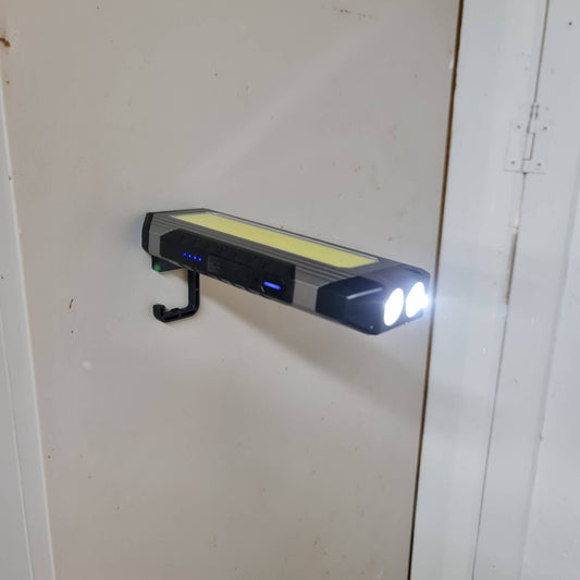 Waterproof Magnetic Flashlight – Portable COB LED Work Light & Power Bank for Emergencies