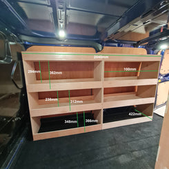 Ford Custom 2012+ SWB Racking Full Driver Side Storage Super Wide