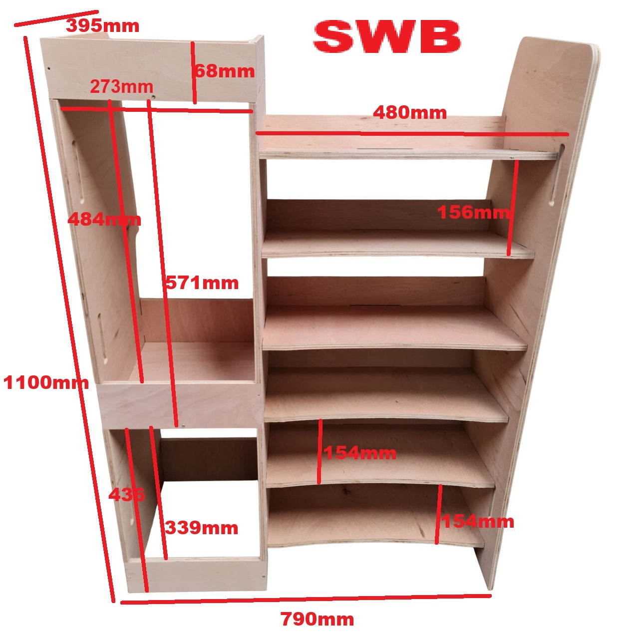 VW ID. BUZZ Rear Van Racking – Rear End Storage Unit