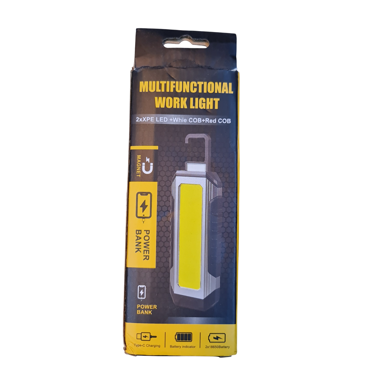 Waterproof Magnetic Flashlight – Portable COB LED Work Light & Power Bank for Emergencies