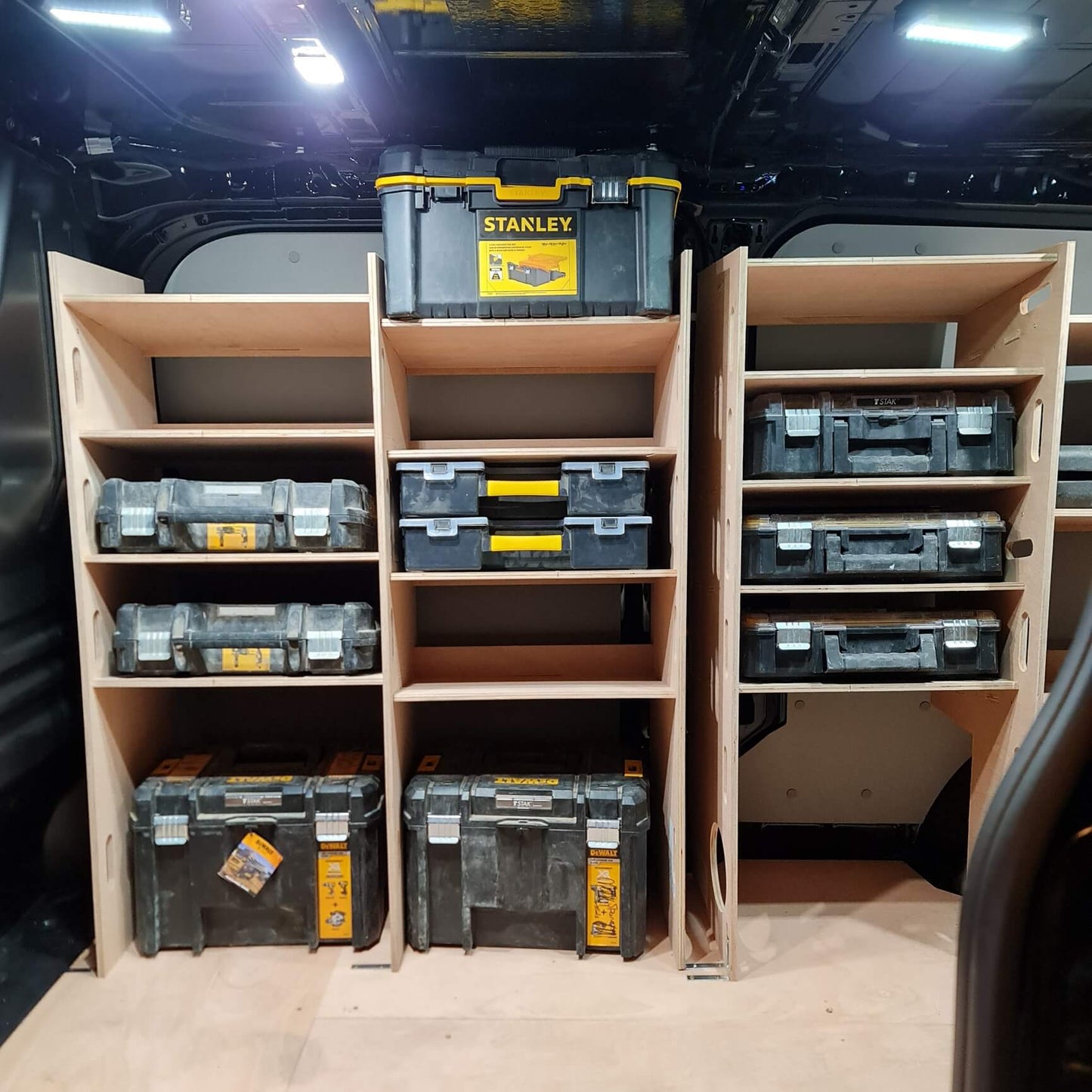 Ford Custom LWB 2012+ Van Racking Shelves Storage for Tools Boxes Set #11