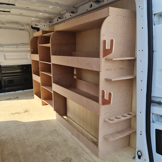 VW Transporter T5/T6 Van Racking – Full Driver Side for SWB/LWB