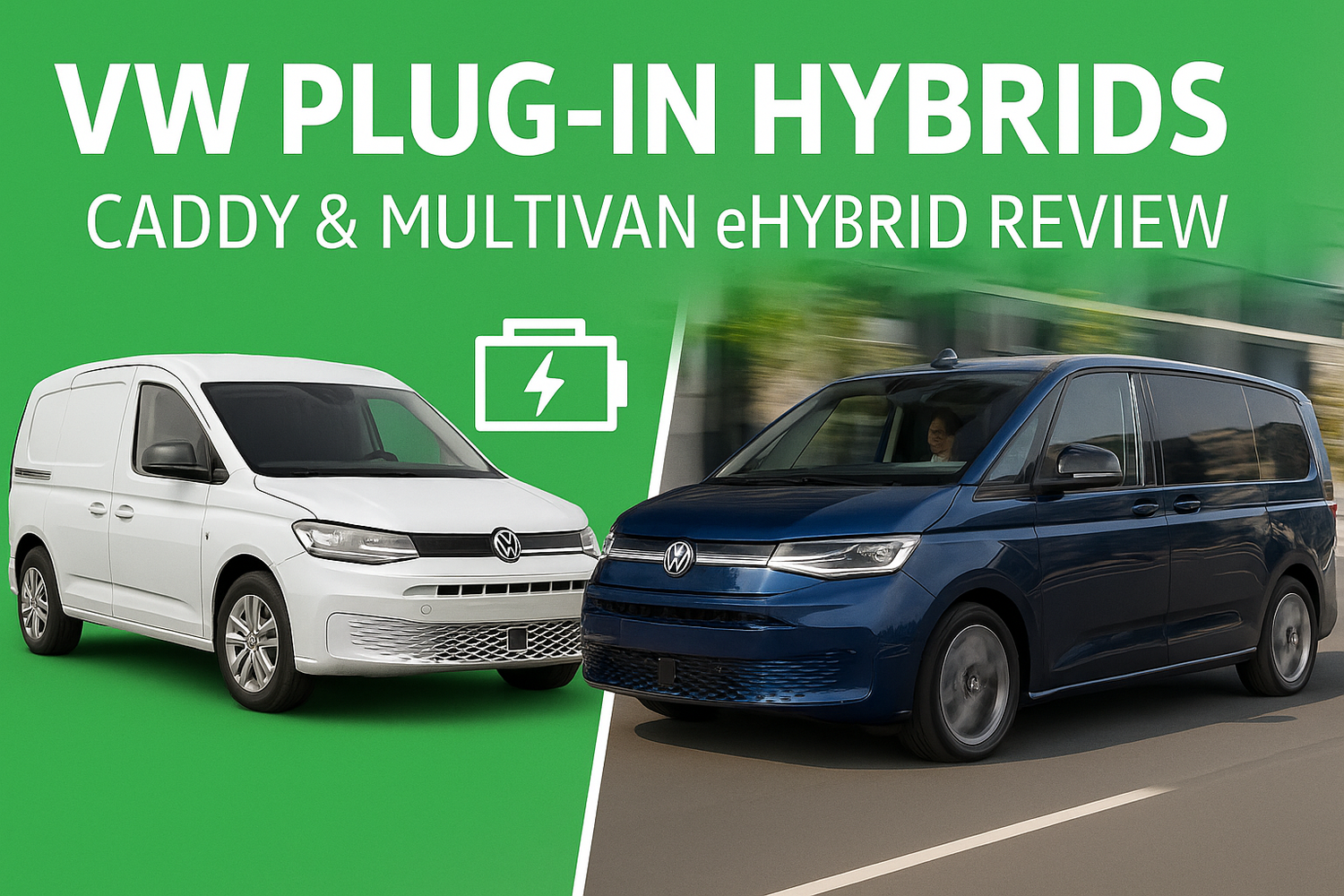 Volkswagen Adds Plug-In Hybrid Power to Caddy and Multivan