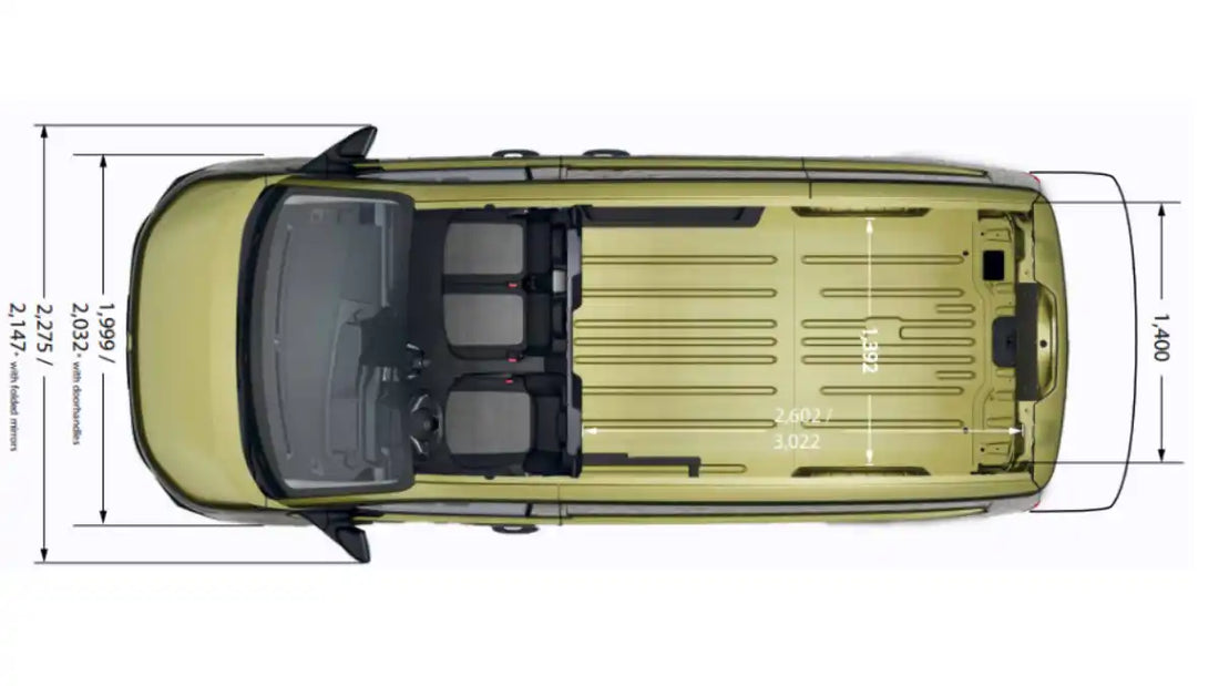 Volkswagen Transporter Dimensions