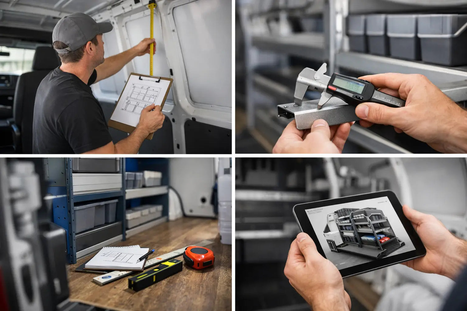 Van Shelving Measurement Guide for Trade Vans