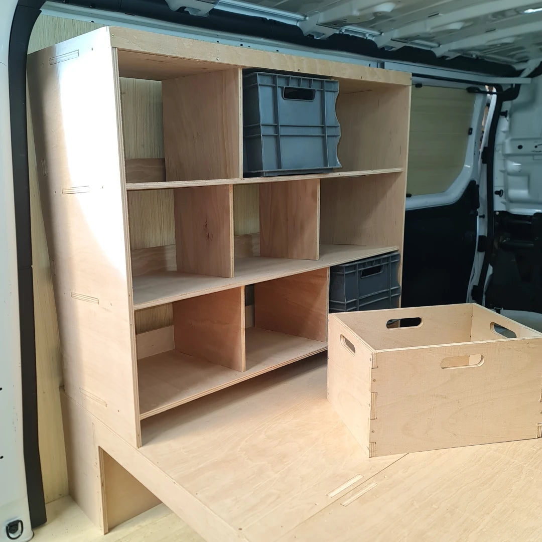Euro Box Storage Racking Van Maximizing Space with Euro Boxes Racking