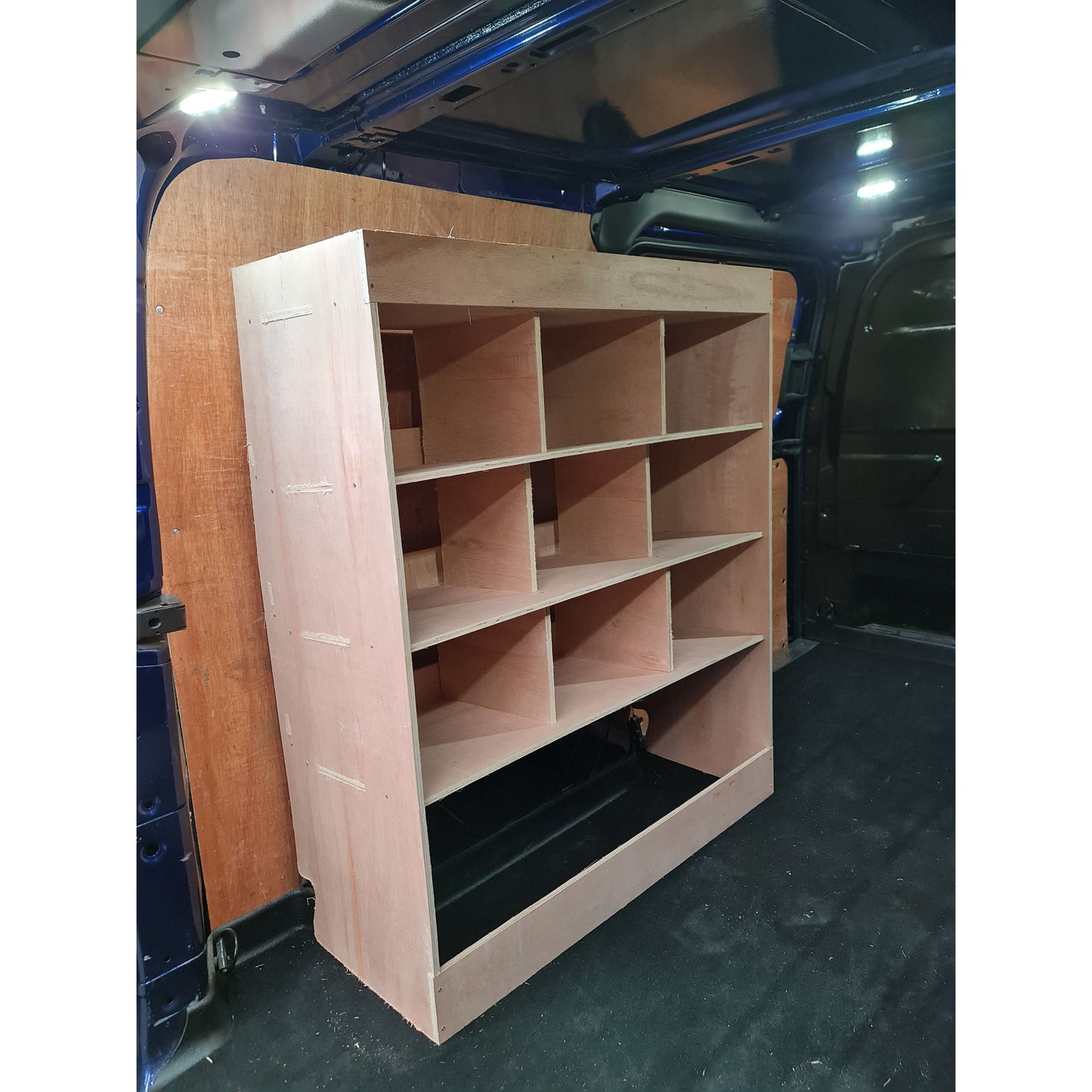 VAN RACKING FORD TRANSIT CUSTOM Euro Stacking Container SUPER WIDE ...