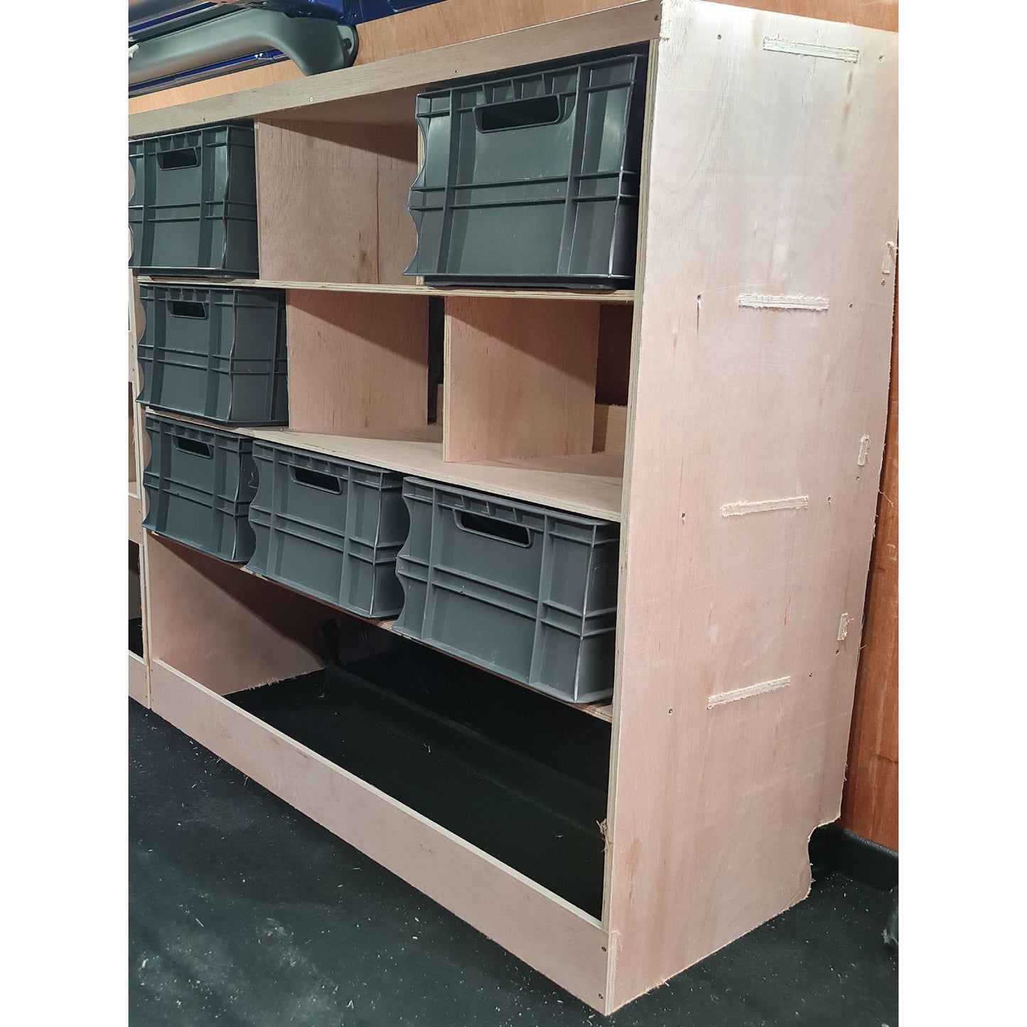 Ford Custom Racking Made For Euro Stacking Container Super Wide