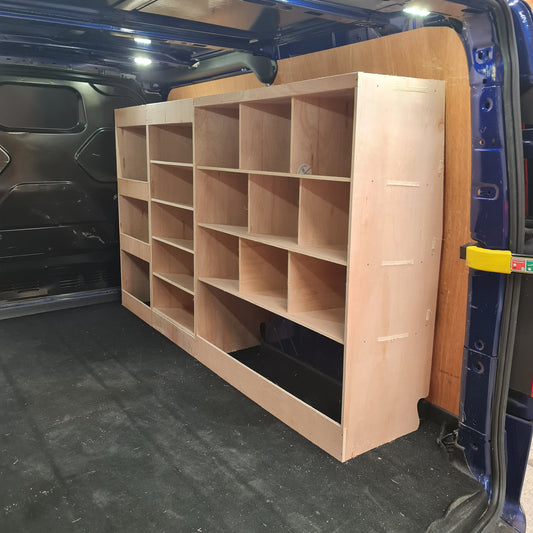 Ford Custom SWB Racking Made For Euro Stacking Container Super Wide