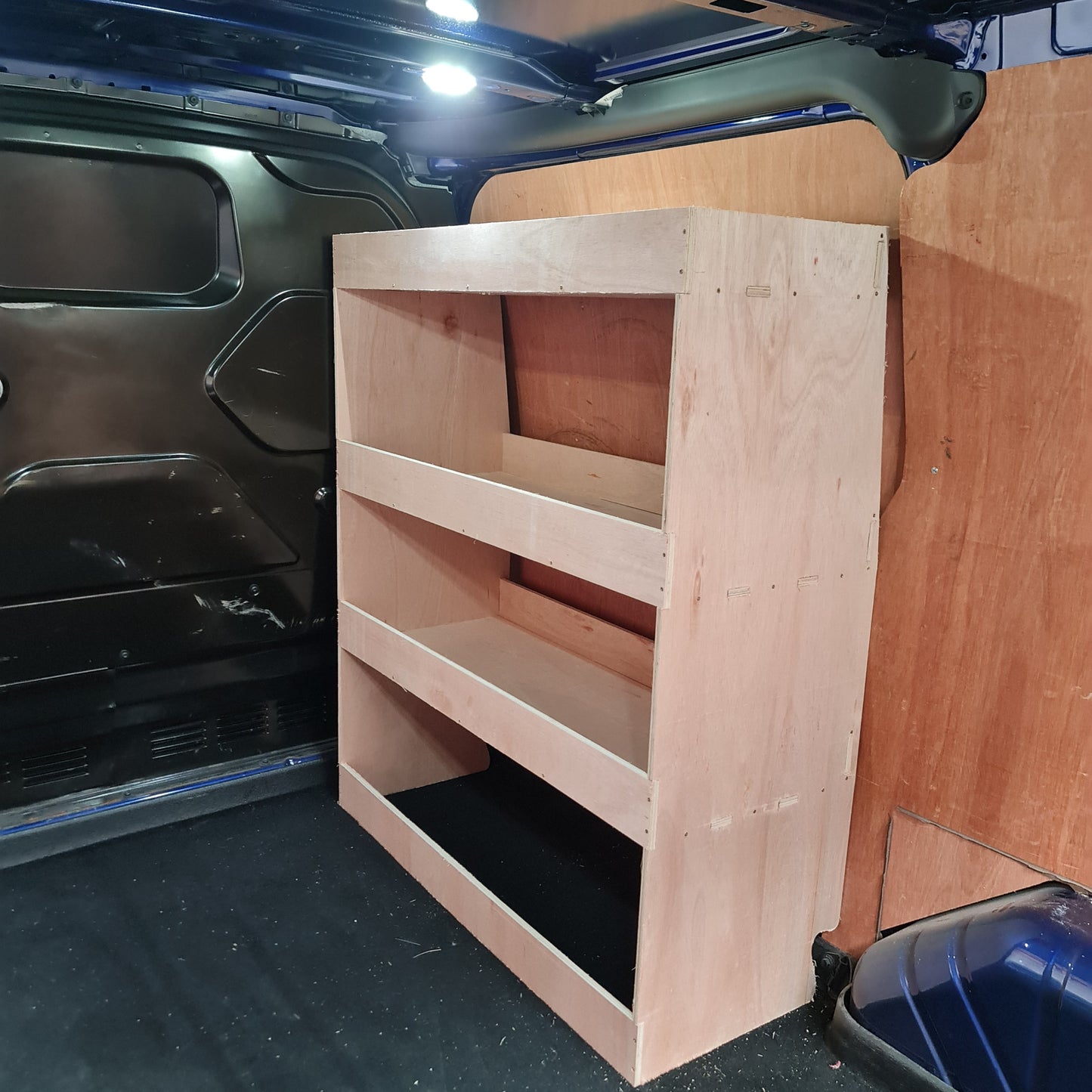 Ford Custom SWB Racking Full driver-side storage Super Wide