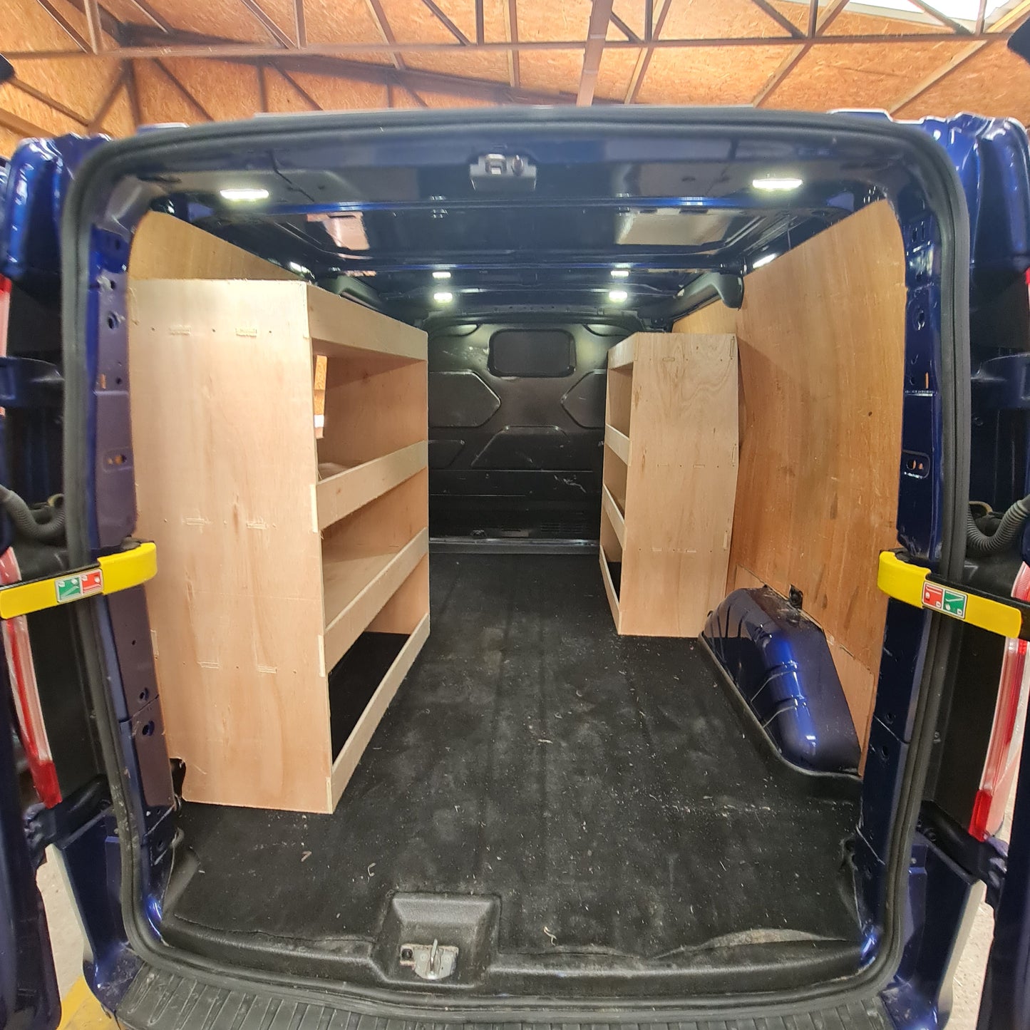 Ford Custom SWB Racking Full driver-side storage Super Wide