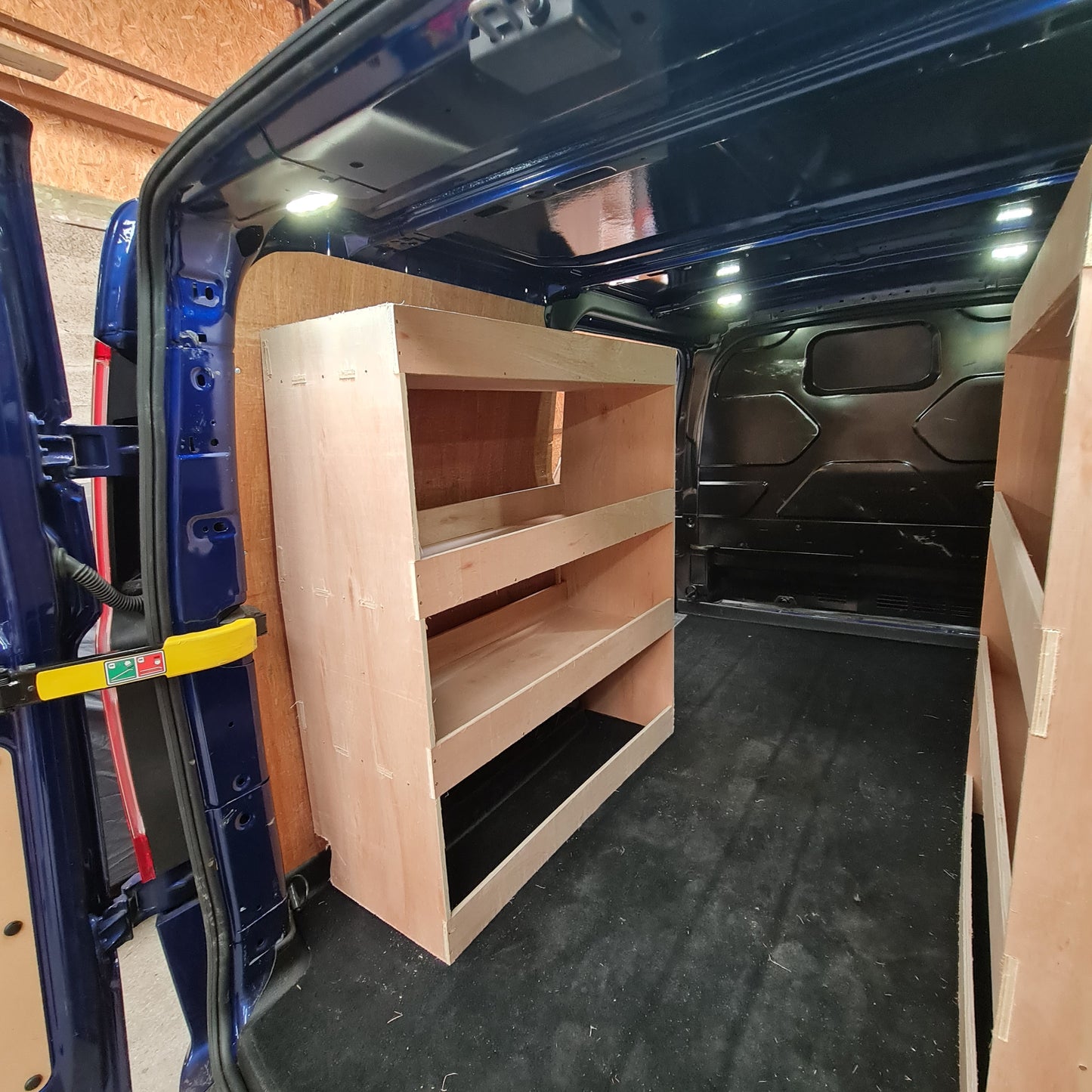 Ford Custom SWB Racking Full driver-side storage Super Wide