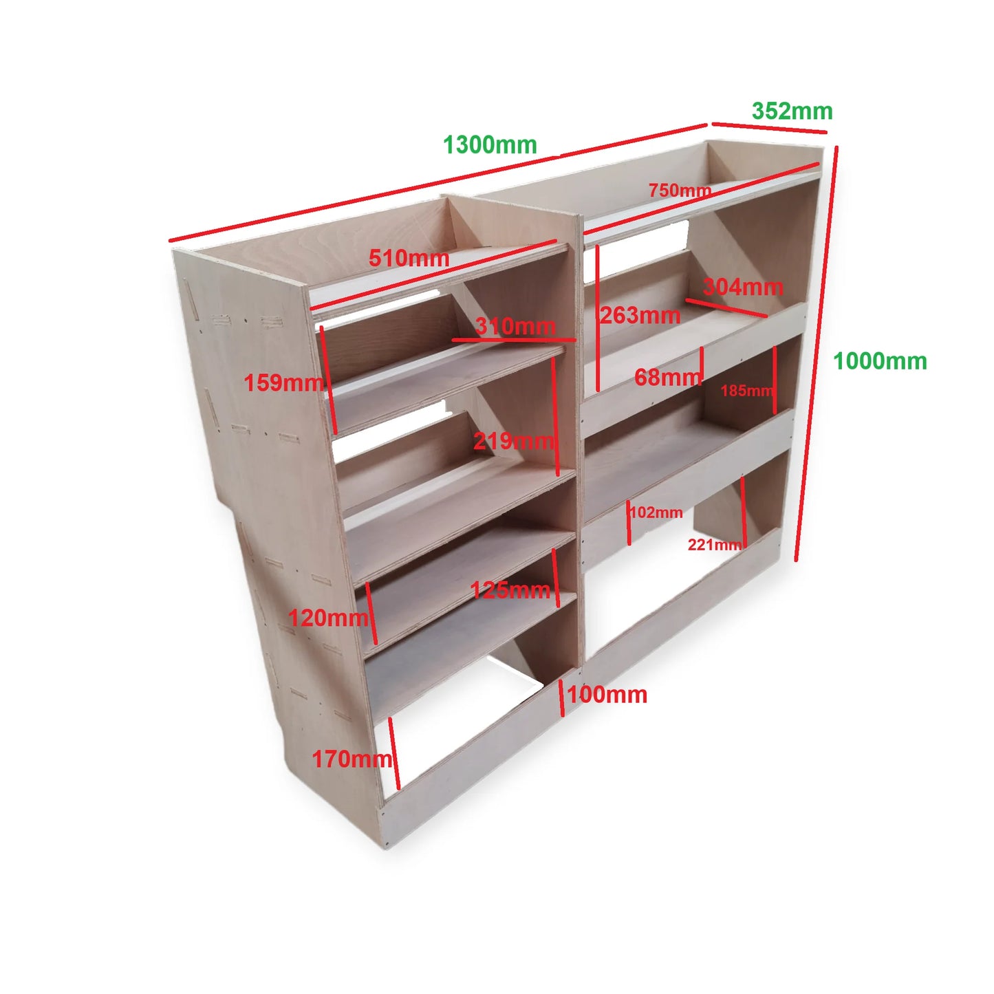 Citroen Berlingo Full Driver Side Racking SWB