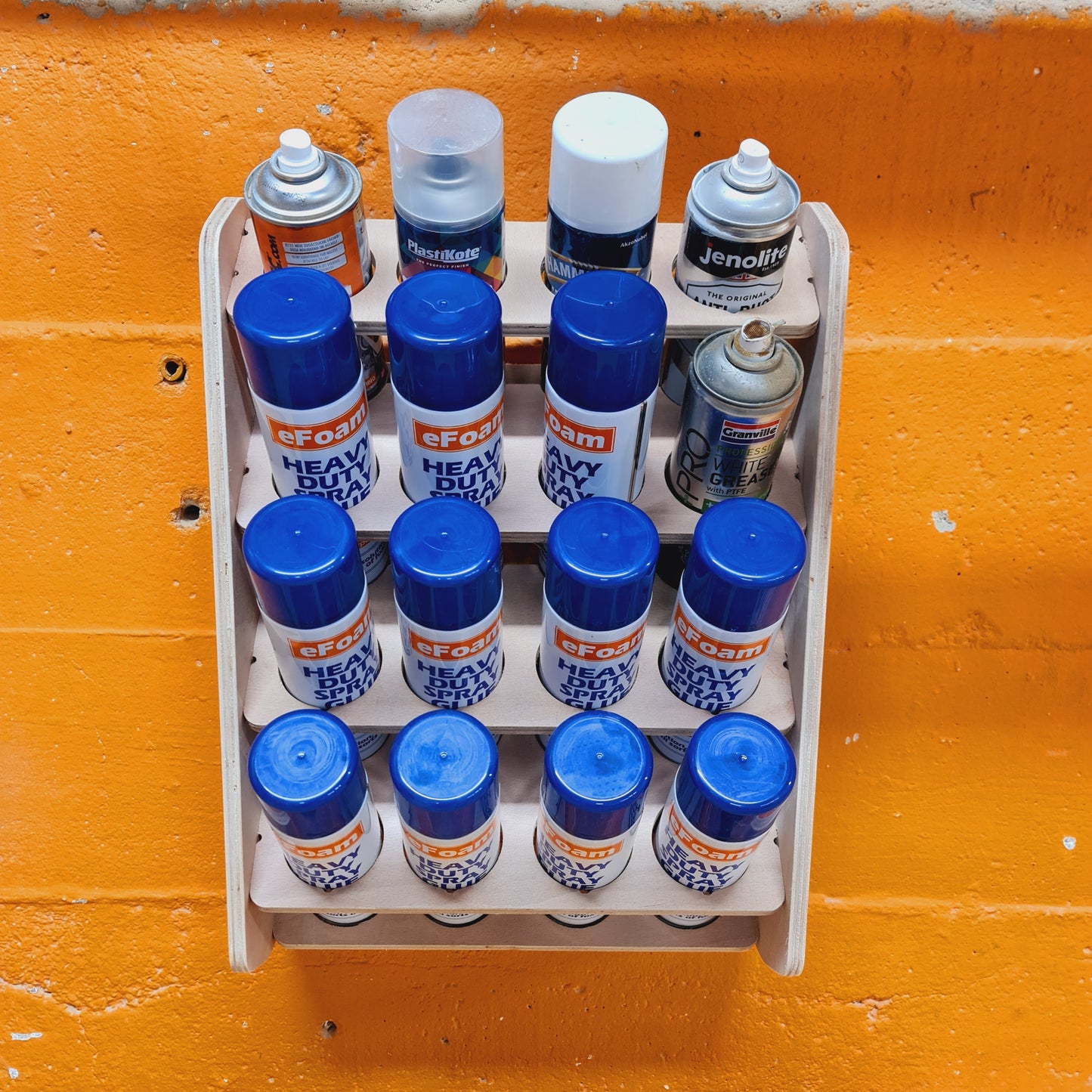 16x Aerosol Spray Can / Bottle / Holder