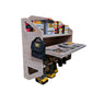 5-Tier Power Tool Rack with Sliding Drill Bit Storage - Wall Mount