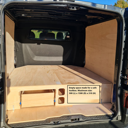 Renault Trafic Crew Cab Extra LWB Racking Set 1