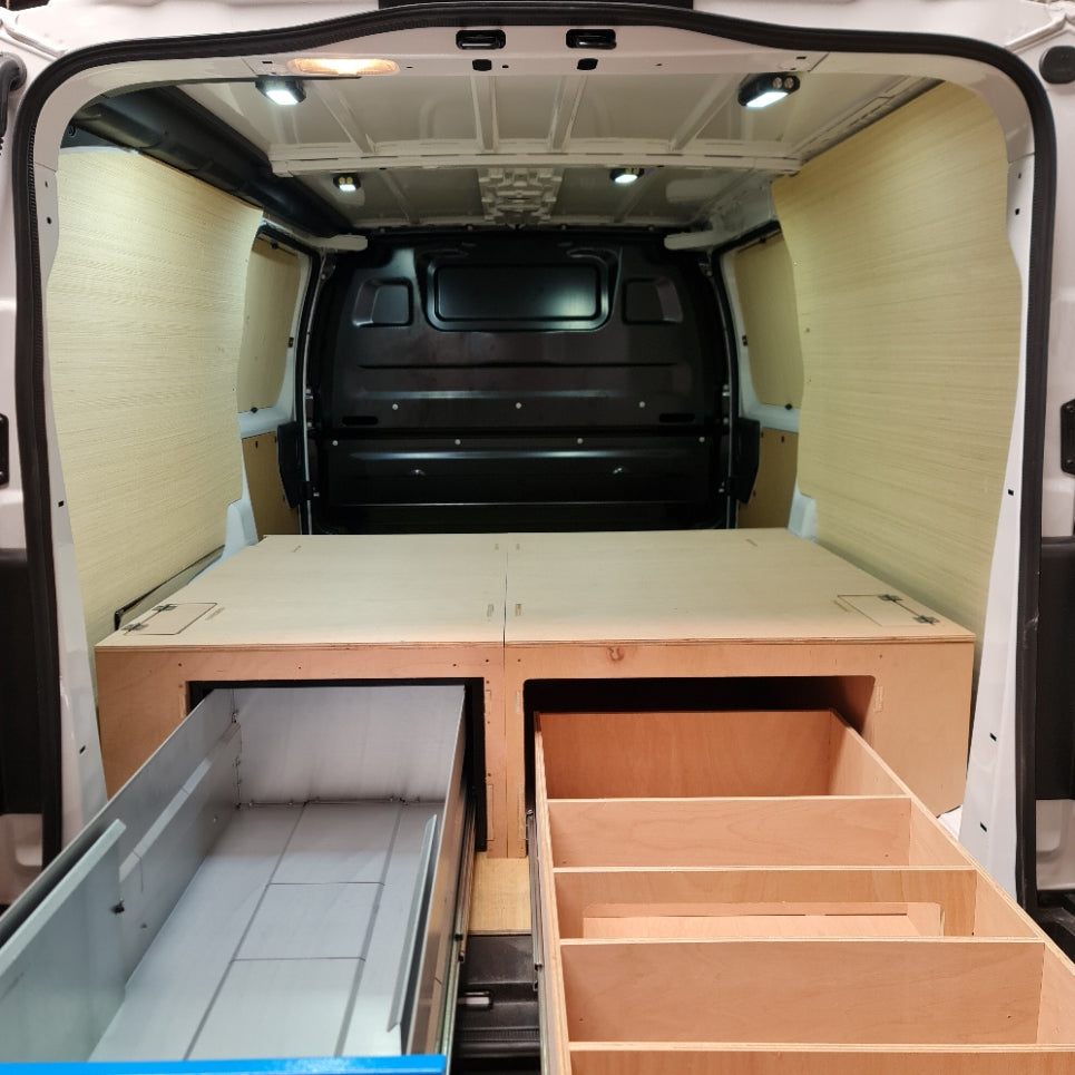 Citroen Dispatch LWB False Floor with Vault Box Space & Extra-Wide Tool Drawer