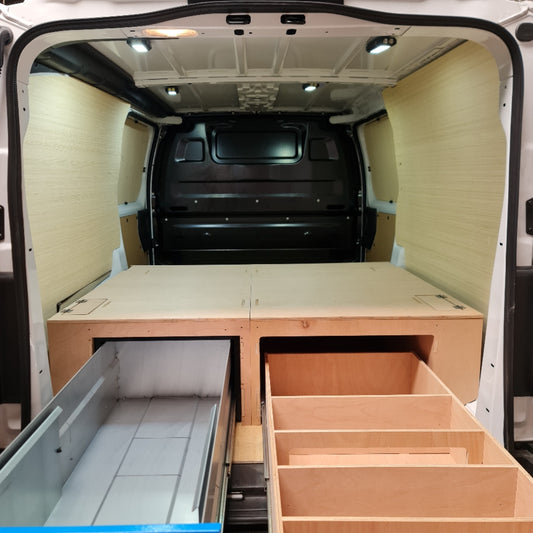 Citroen Dispatch LWB False Floor with Vault Box Space & Extra-Wide Tool Drawer