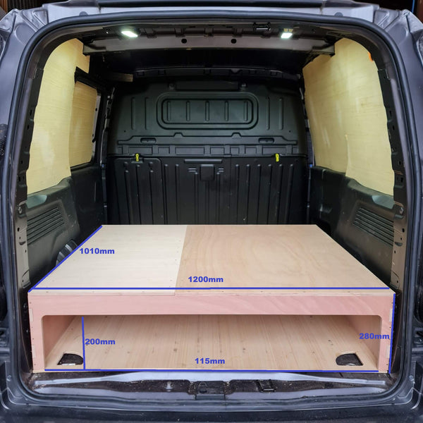 Fiat Doblo False Floor Half Van| Raised Floor & Van Storage System
