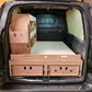 Plyracking  stacked in the back of a vehicle