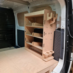 Kia PV5 van storage system with removable divider