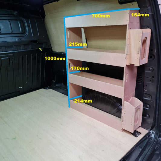 Ford Transit Connect  racking in side a van