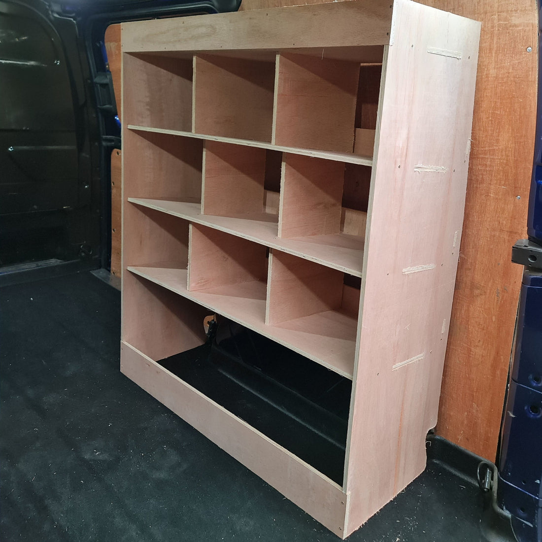 Euro Container Van Racking Transit Custom SWB Van Racking | Euro Container Storage
