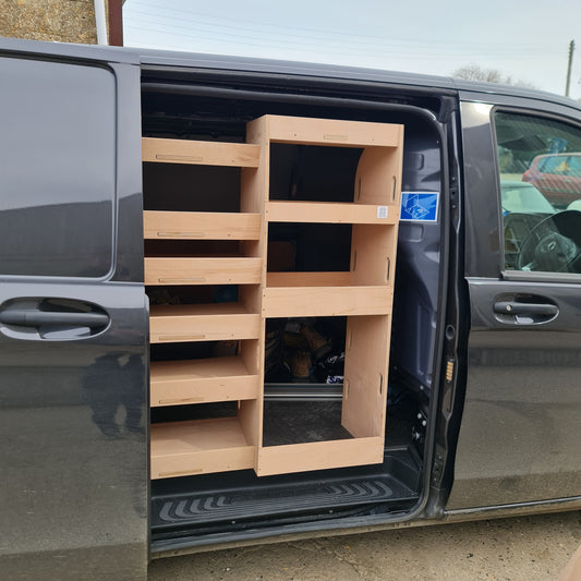 Mercedes Vito Van Racking Shelves & Tool box storage Set 10