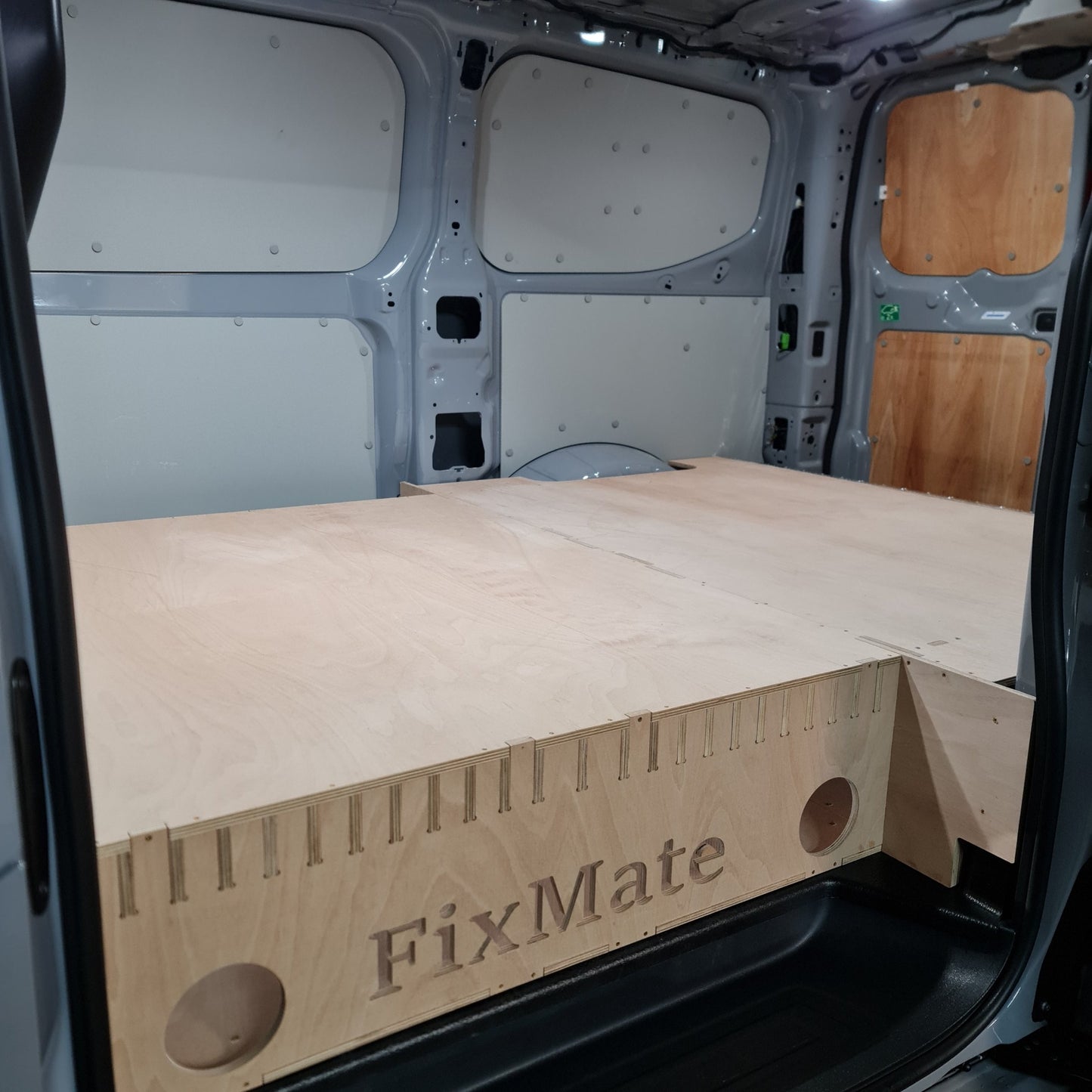 Van raised floor design for Ford Custom