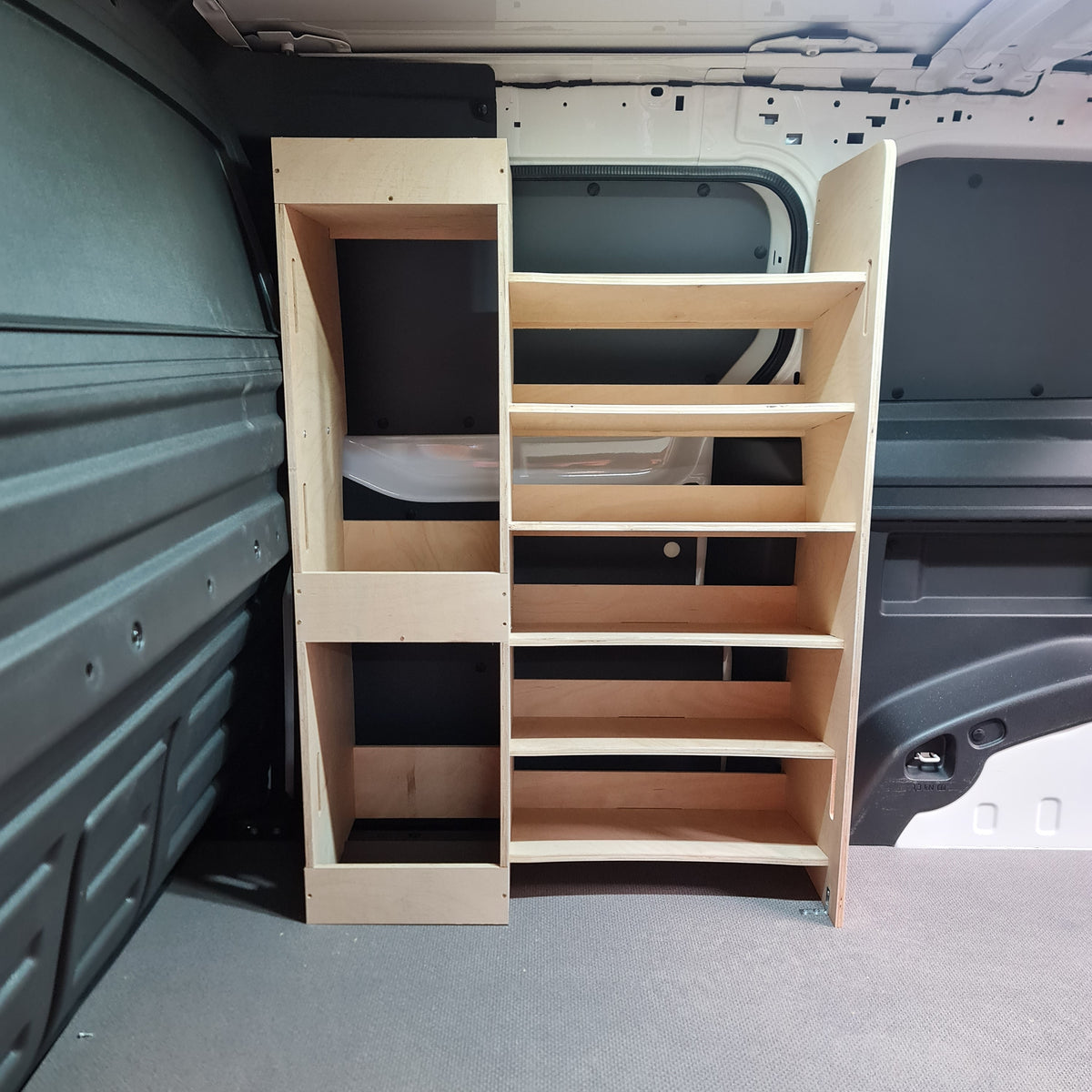 IN STOCK VW ID. Buzz Rear Van Racking – Rear End Storage Unit