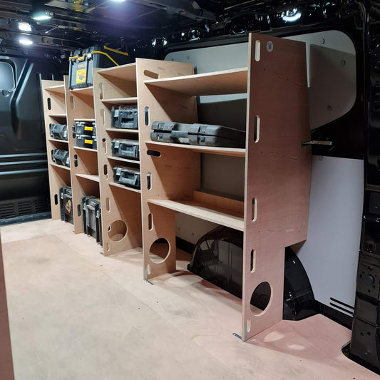 Ford Custom LWB 2012+ Van Racking Shelves Storage for Tools Boxes Set #10