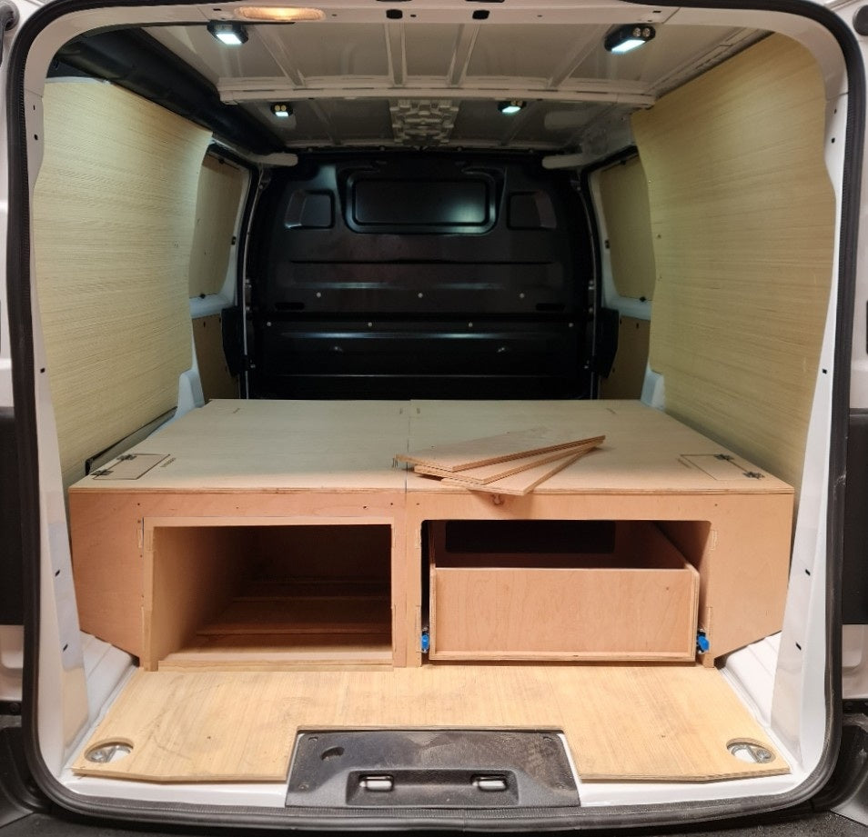 Citroen Dispatch LWB False Floor with Vault Box Space & Extra-Wide Tool Drawer