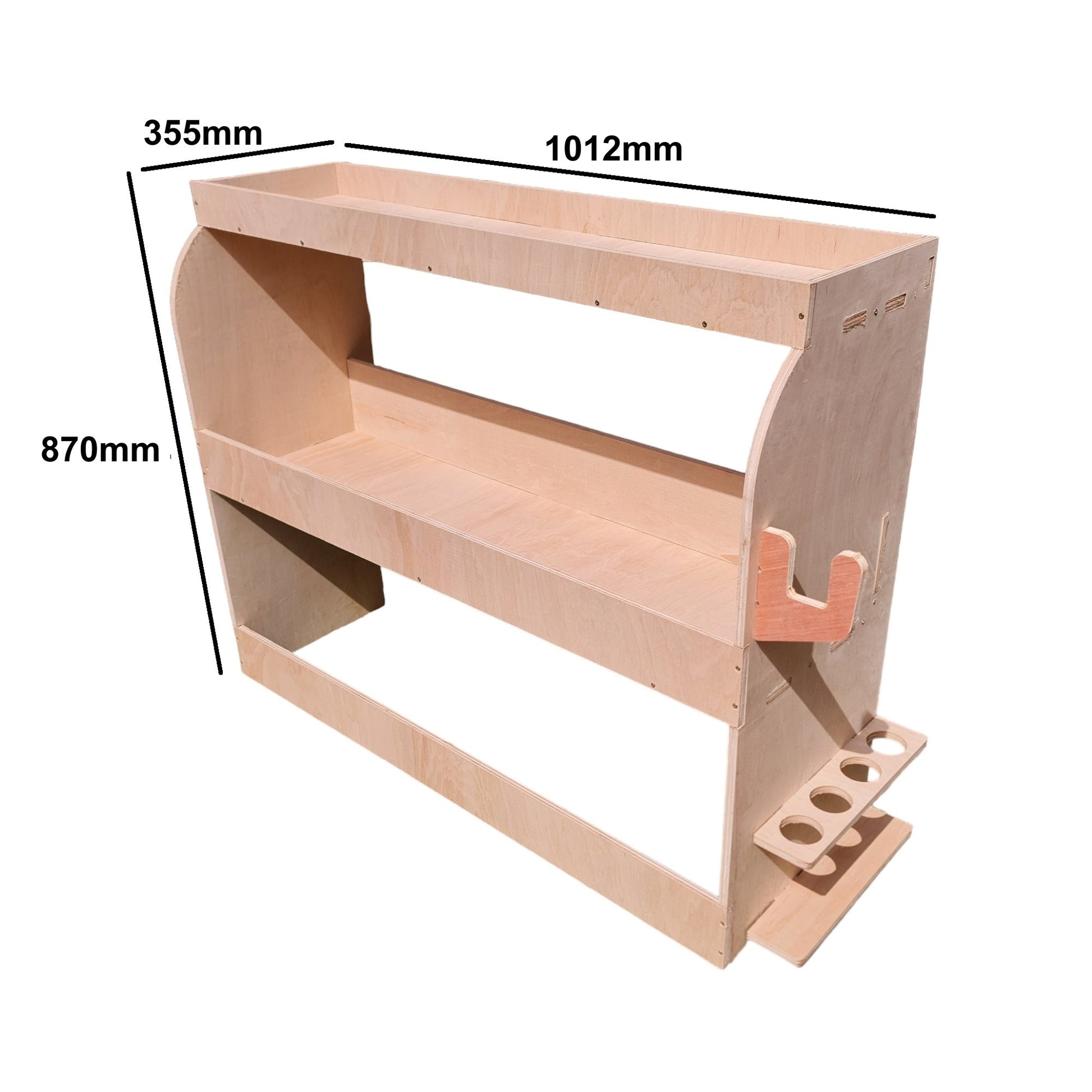 an racking with silicone tube holder for 8 tubes