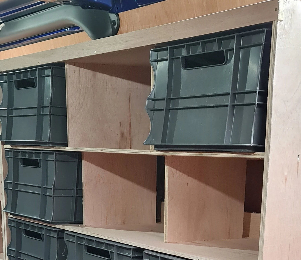 Fiat Scudo SWB and LWB storage rack for professional van organisation.