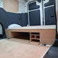 Kia PV5 van interior with side racking and pull-out drawer system