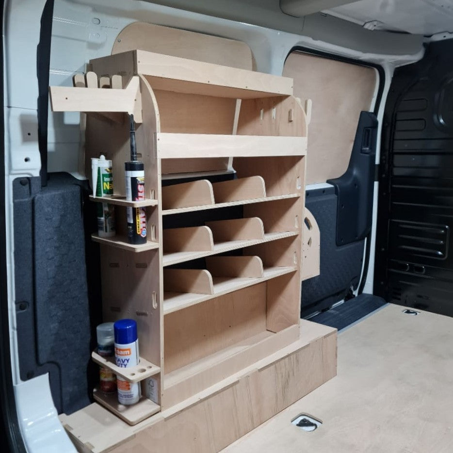 Pivoting Van Racking Kia PV5 Van Shelving & Racking – Set Nr 1