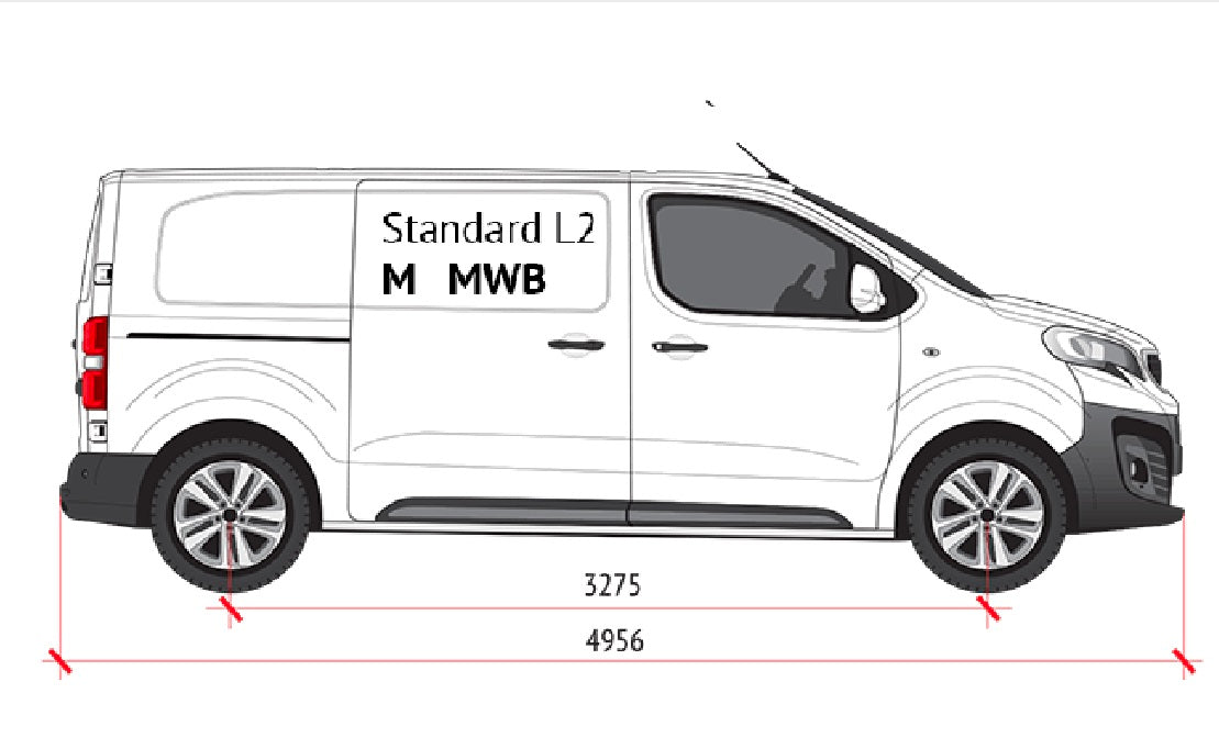 Citroen Dispatch  Van False Floor with Racking Set 6