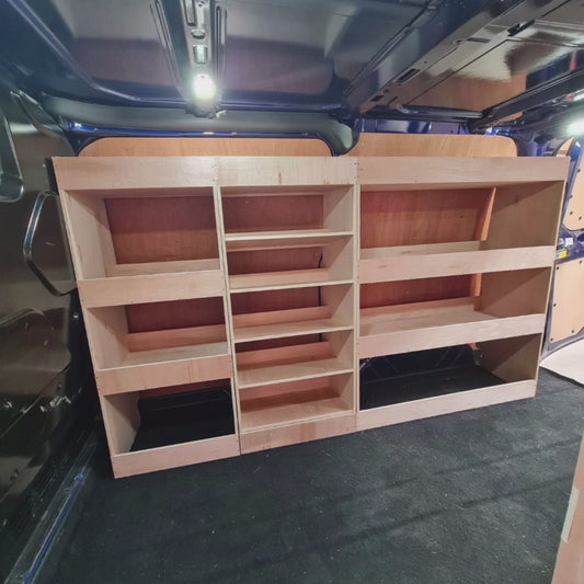 Ford Custom SWB Racking Full driver-side storage Super Wide