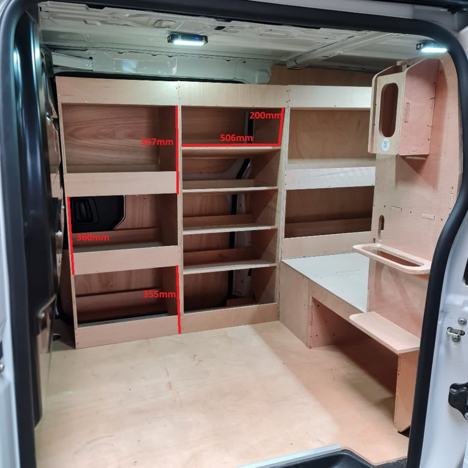 Toyota Proace False Floor Drawers and Super‑Wide Racking Set #8