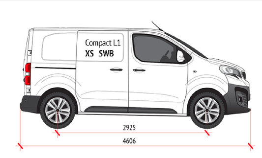 Two‑part modular false floor design for Toyota Proace, Set 13