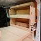 Toyota Proace tool and drill storage racking designed for power tools, hand tools and everyday work equipment