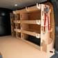Toolbox racking system installed on the full driver side of Toyota Proace