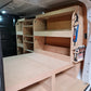 Toyota Proace tool and drill storage racking with silicone tube holder for 4 tubes and 1 hook included.